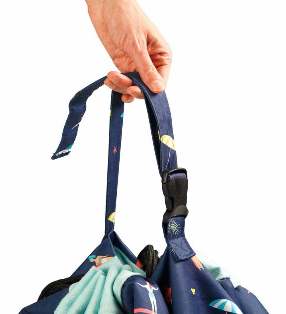 Play&Go Legetøjstæppe - Outdoor - Ø140 cm - Surf