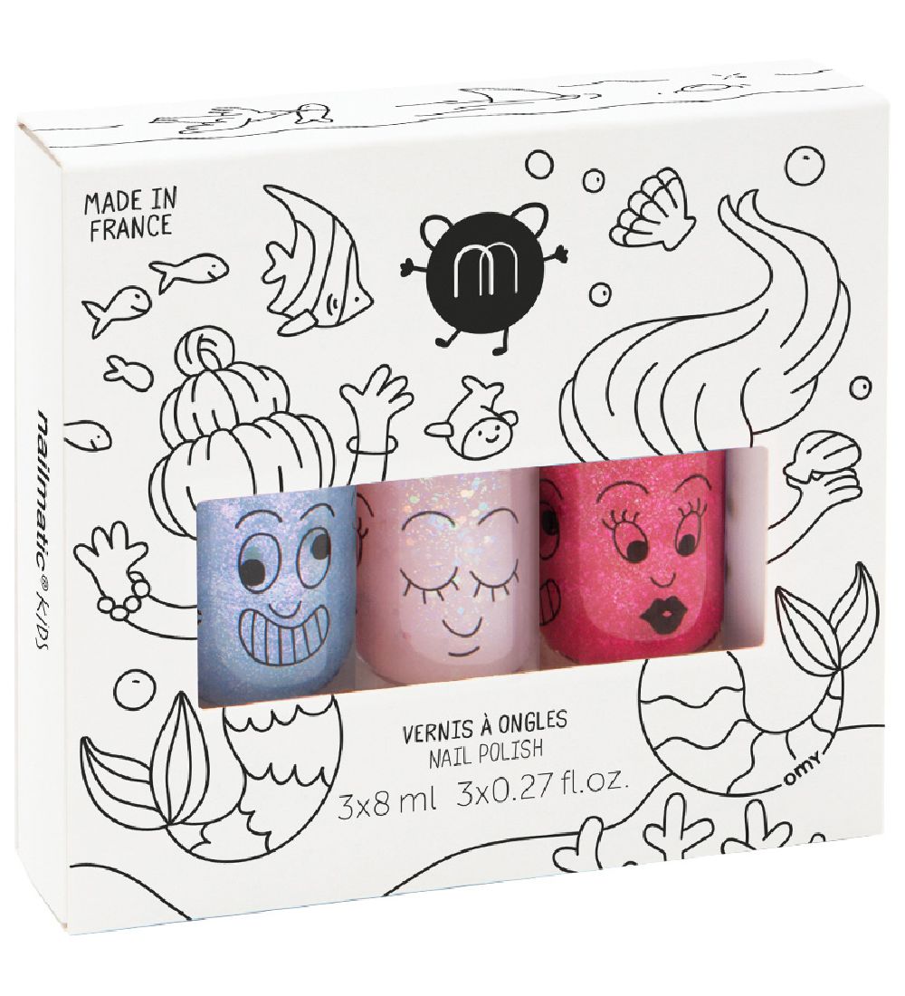 Nailmatic Neglelak - 3-pak - Mermaid