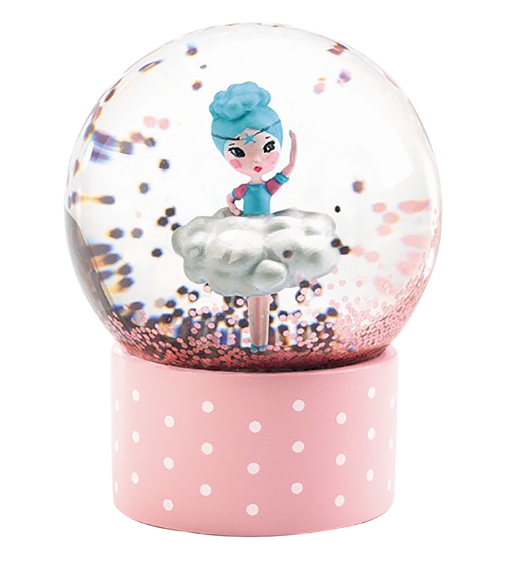 Djeco Snekugle - 6 cm - Rosa m. Ballerina
