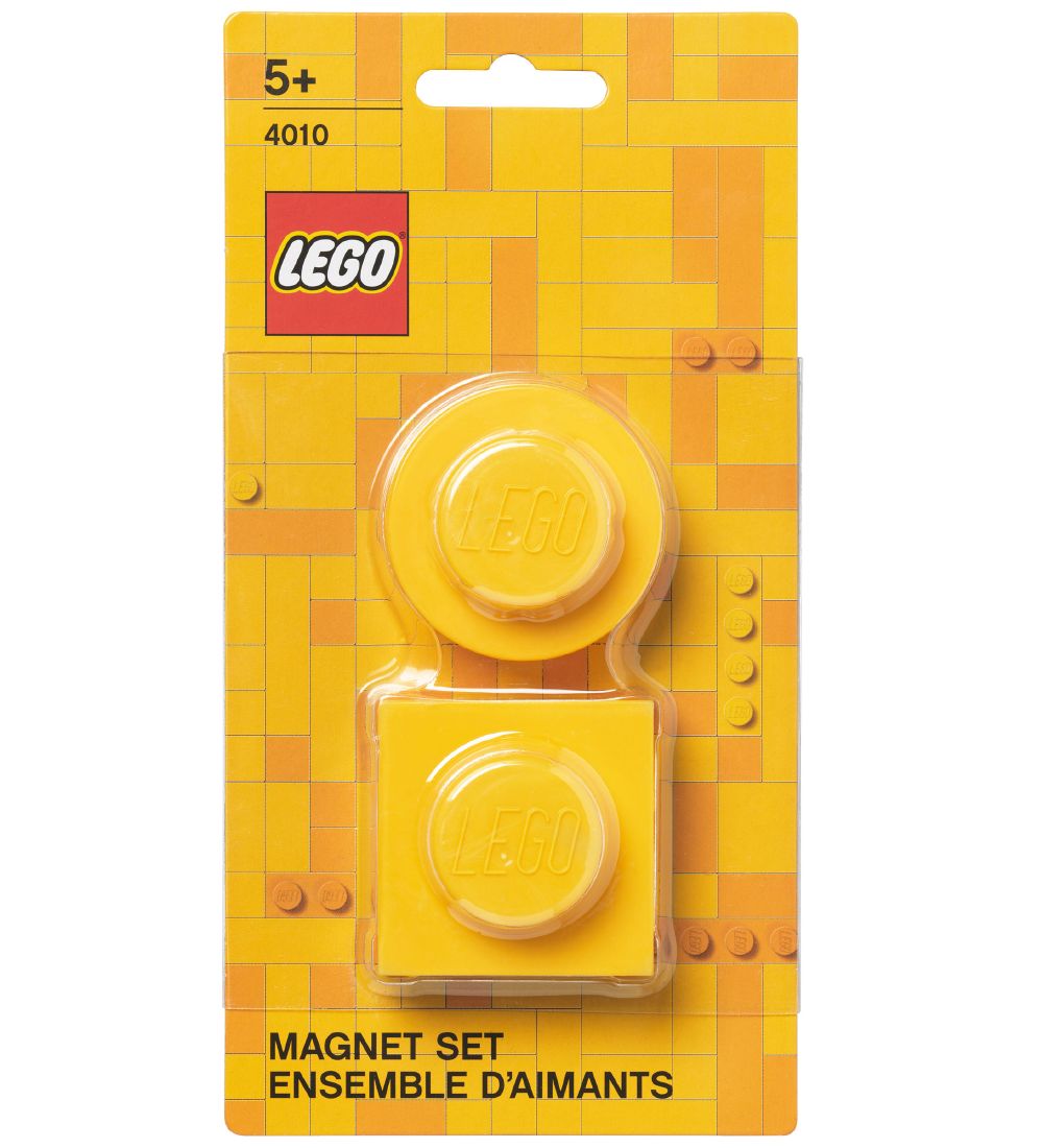 LEGO Storage Magneter - 2 stk - Gul
