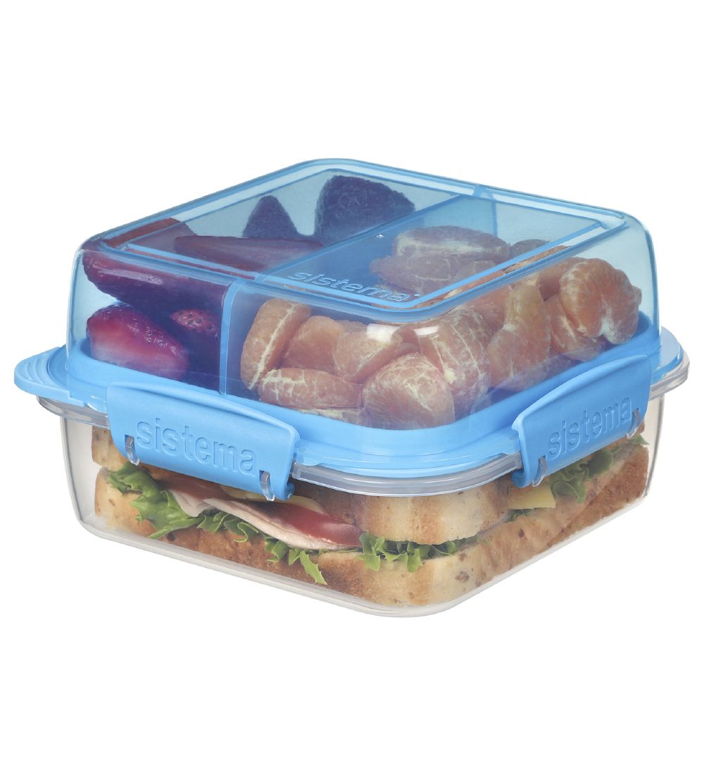 Sistema Madkasse - Lunch Stack Square - 1,24 l - Lilla