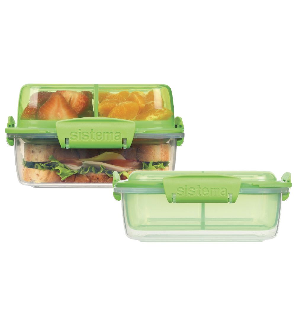 Sistema Madkasse - Lunch Stack Square - 1,24 l - Lilla