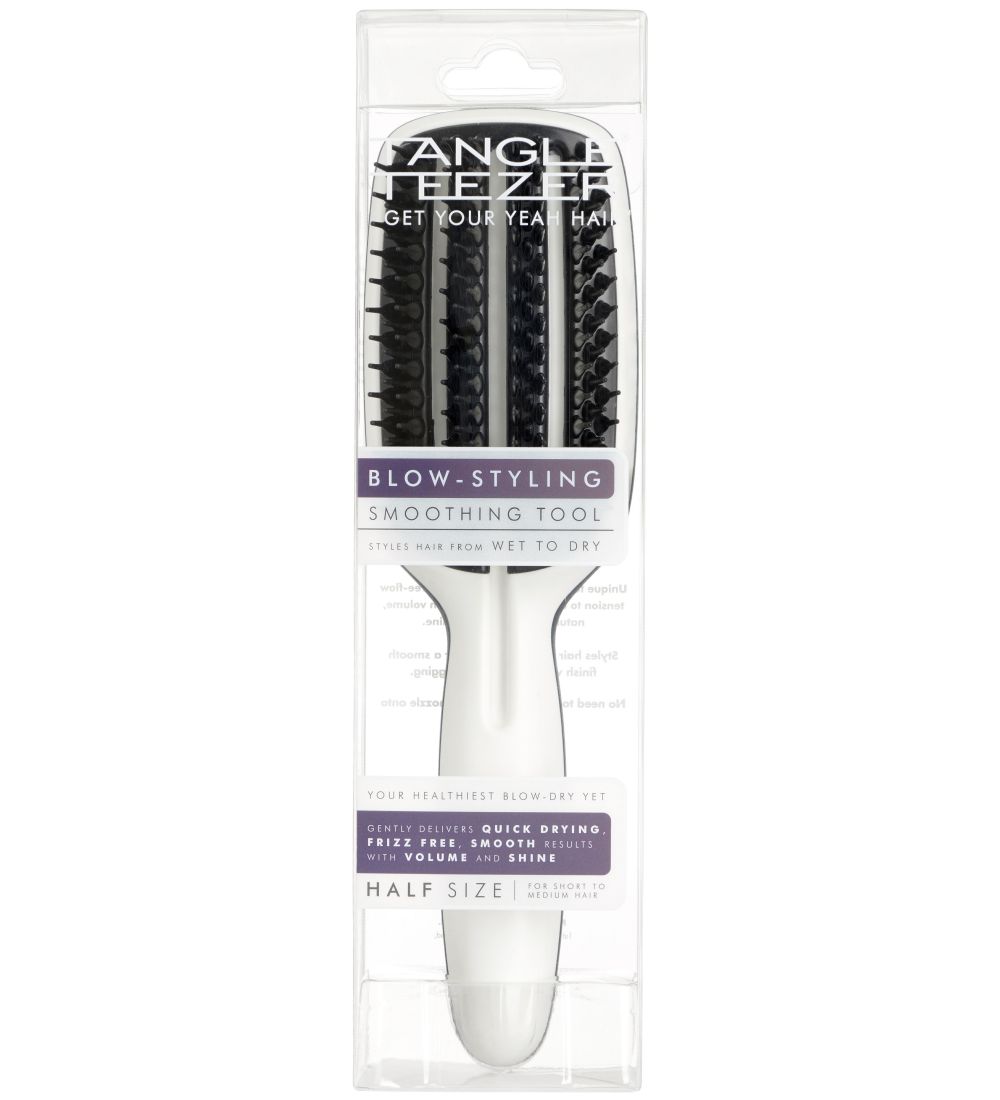 Tangle Teezer Hårbørste - Blow-Styling Half Size - Sort/Hvid