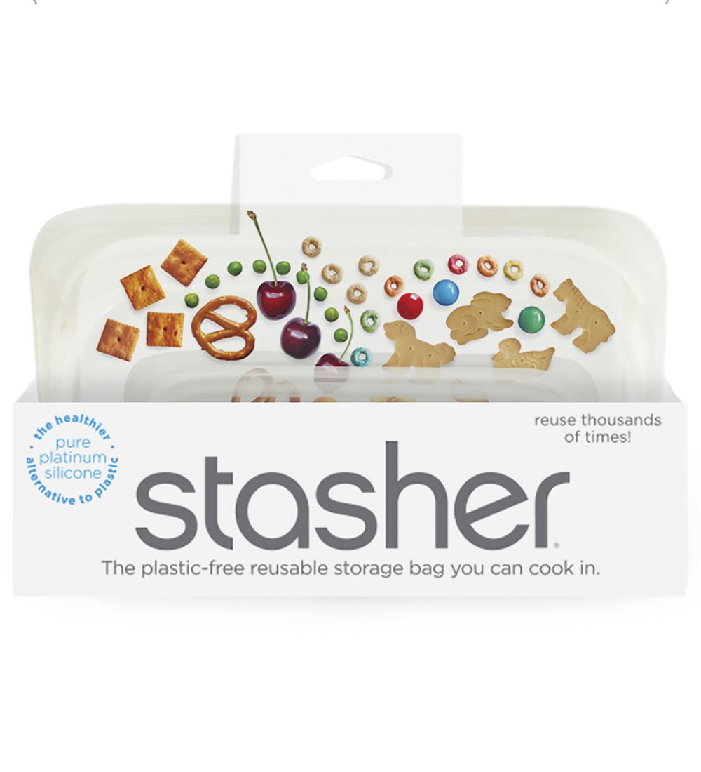 Stasher Opbevaringspose - Snack - 293,5 ml - Clear