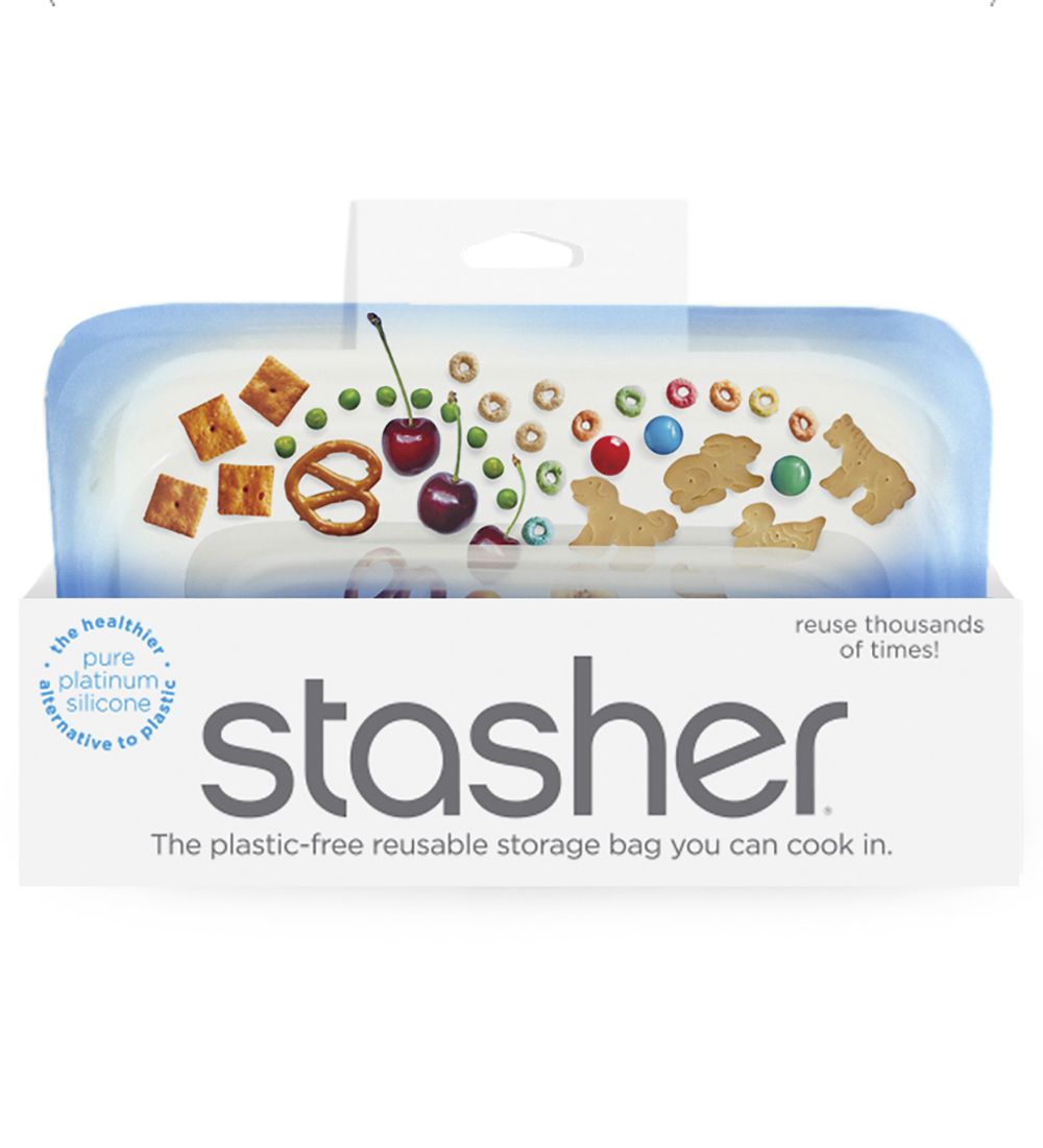 Stasher Opbevaringspose - Snack - 293,5 ml - Topaz