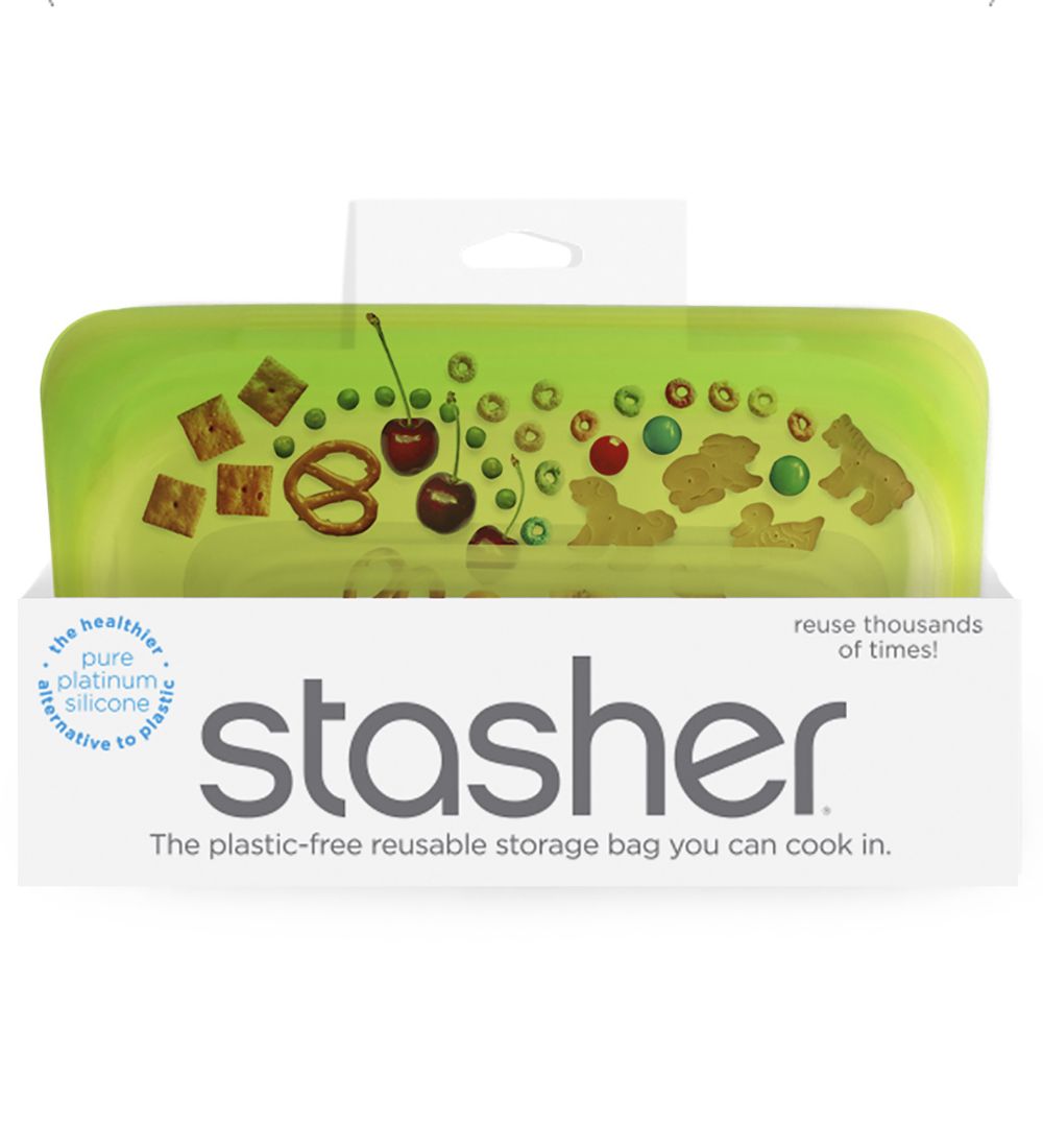 Stasher Opbevaringspose - Snack - 293,5 ml - Lime