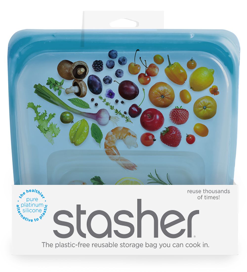 Stasher Opbevaringspose - Medium - 450 ml - Blueberry