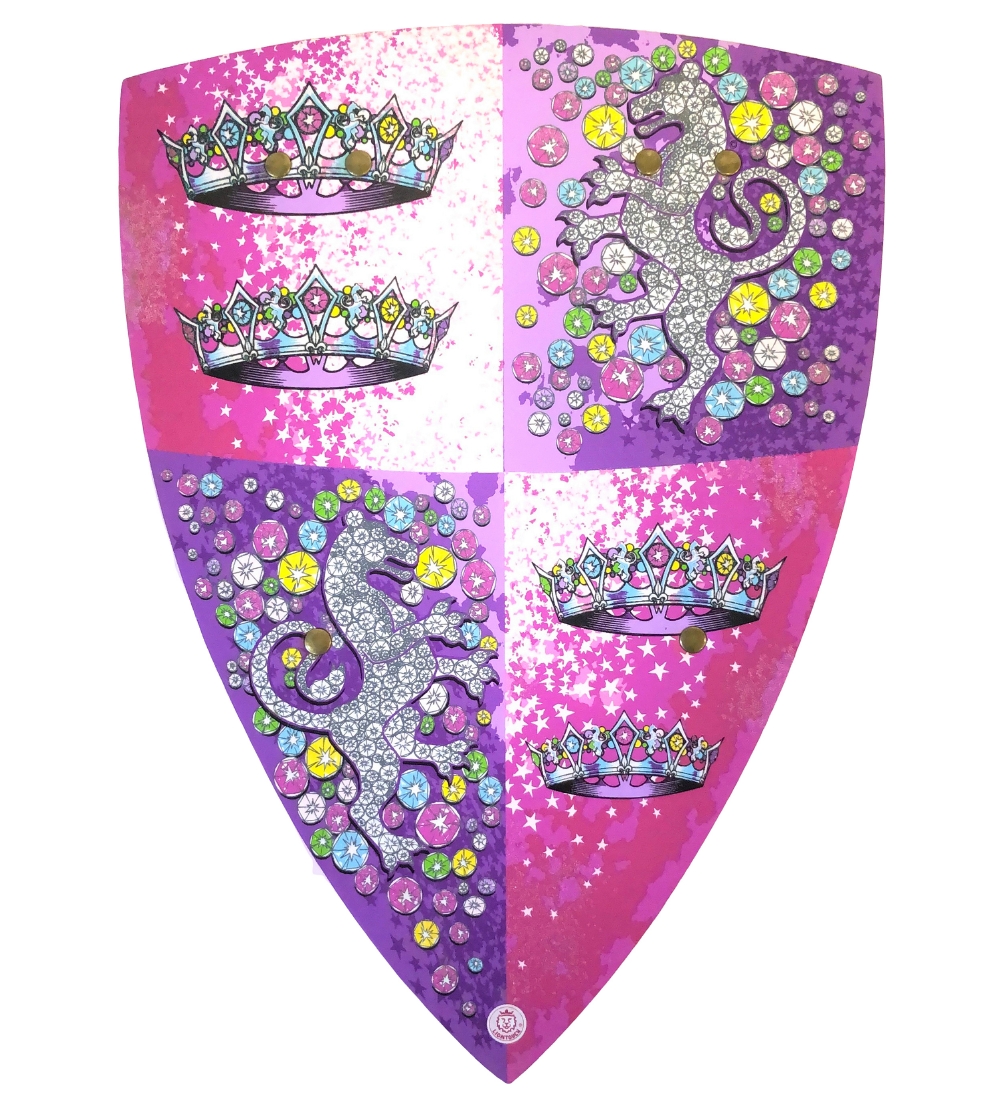 Liontouch Udklædning - Crystal Princess Skjold - Lilla