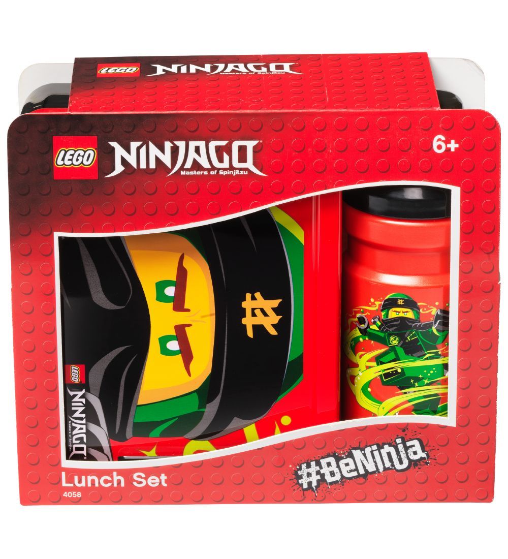 LEGO Storage Madkasse/Drikkedrunk - Ninjago - Rd m. Ninja