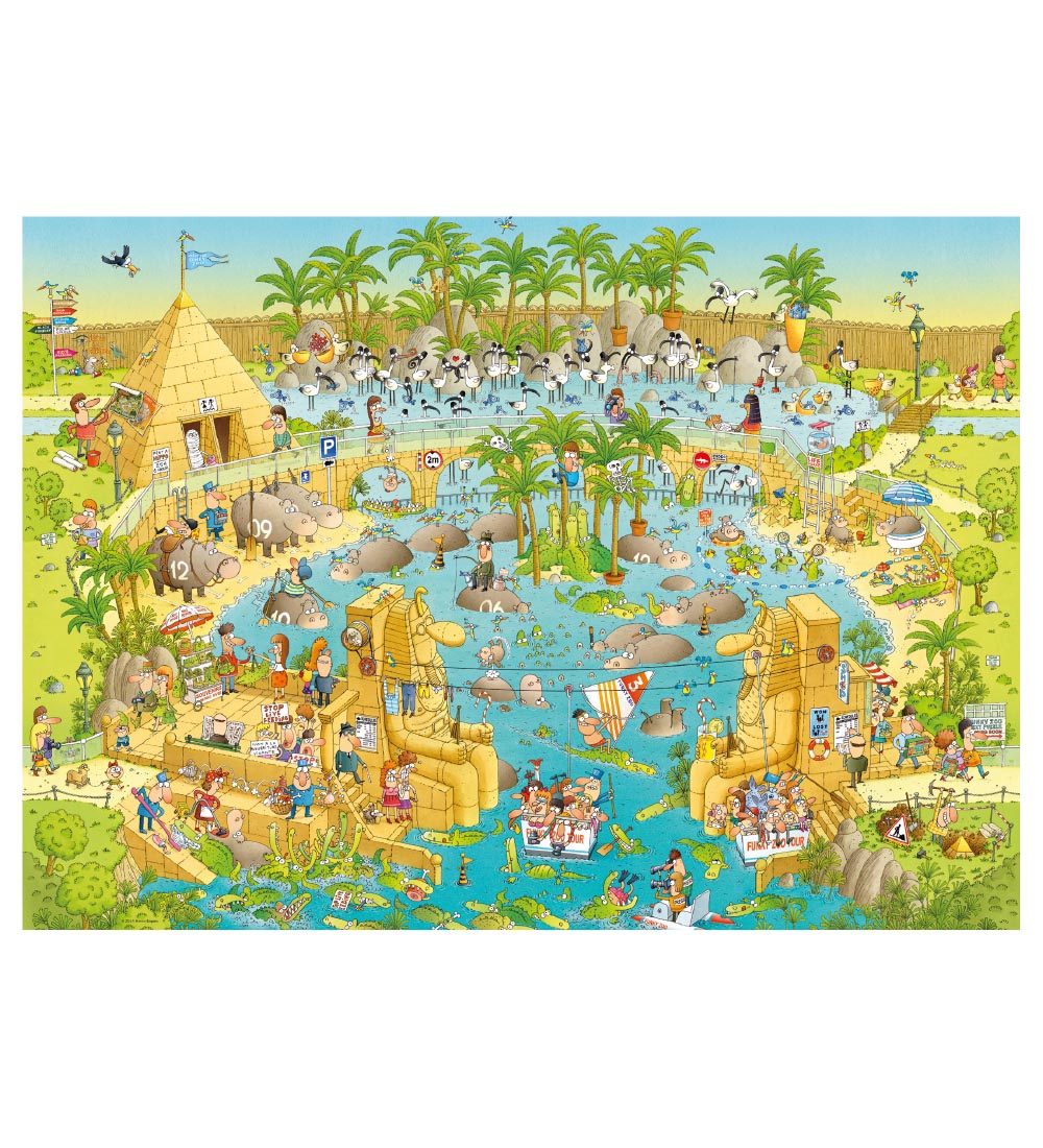 Heye Puzzle Puslespil - 1000 Brikker - Nile Habitat