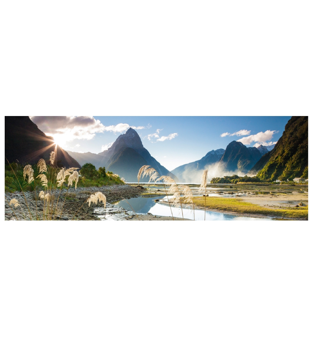 Heye Puzzle Puslespil - 1000 Brikker - Panorama - Milford Sound