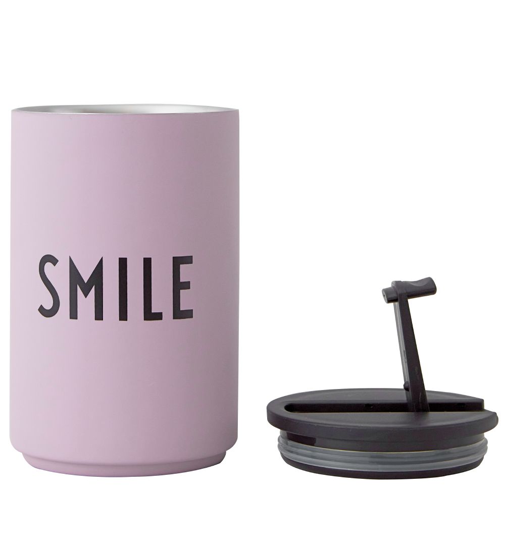 Design Letters Termokop - 350 ml - Smile - Lavendel