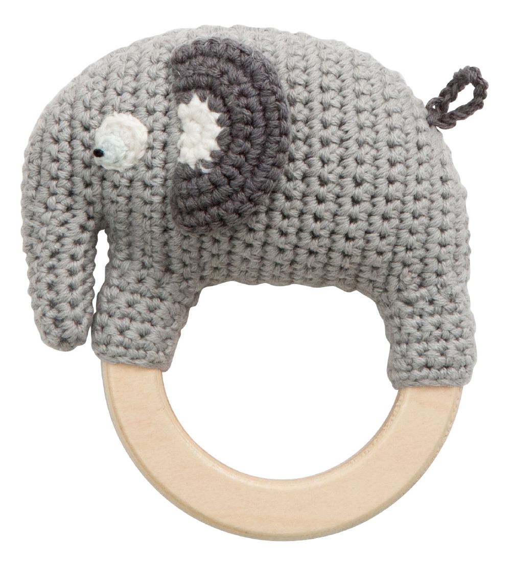 Sebra Rangle - Hæklet - Elefanten Fanto - Classic Grey