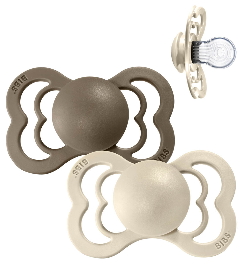 BIBS Supreme Sutter - Str. 2 - 2-pak - Symmetrisk - Vanilla/Dark