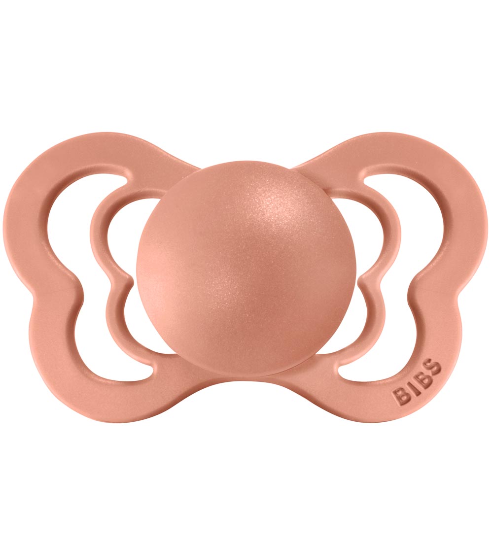 BIBS Couture Sutter - Str. 2 - 2-pak - Anatomisk - Peach/Woodchu
