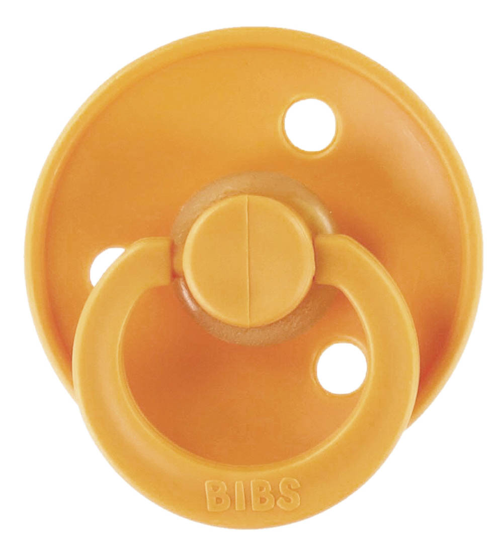 BIBS Colour Sutter - Str. 2 - 2-pak - Rund - Honey Bee/Oliv