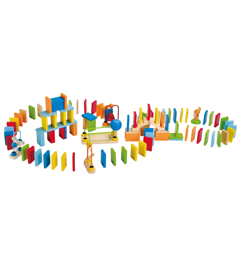 Hape Legesæt - 107 Dele - Dynamo Dominoes