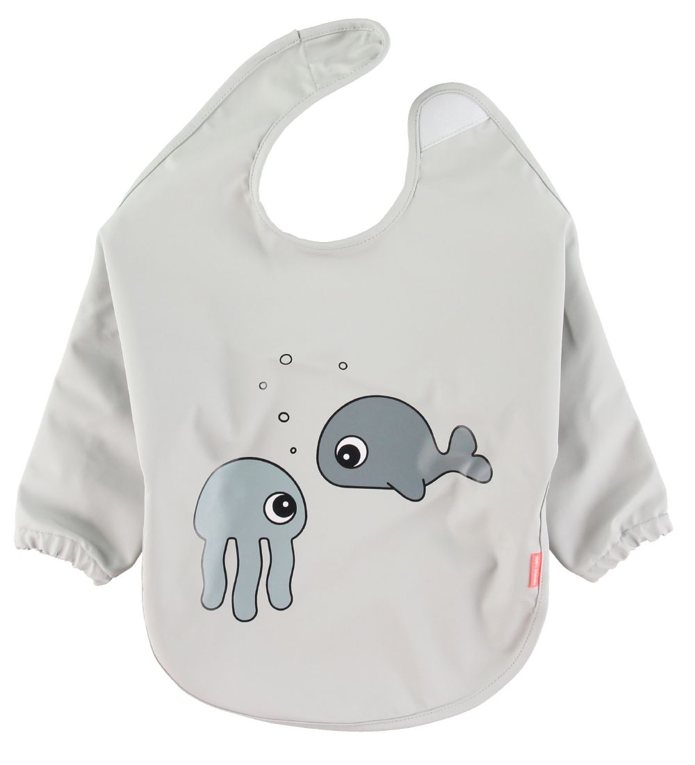 Done By Deer Forklæde - PU - Sea Friends - Grå