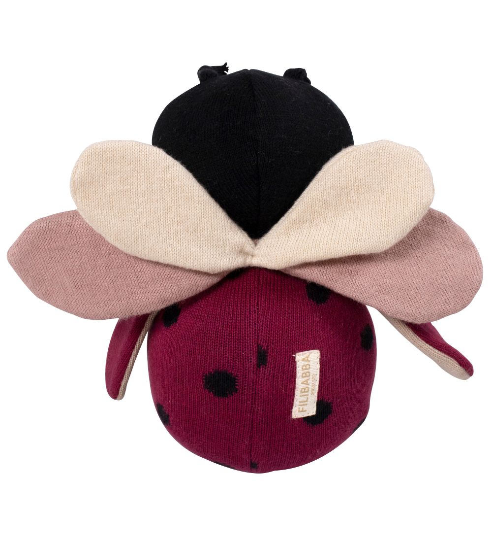 Filibabba Tumling - Lullu The Ladybug - 18x20 cm - Deeply Red