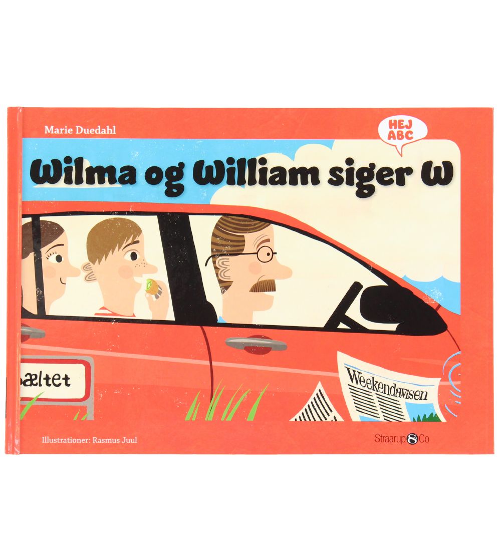 Straarup & Co Bog - Hej ABC - Wilma og William Siger W - Dansk