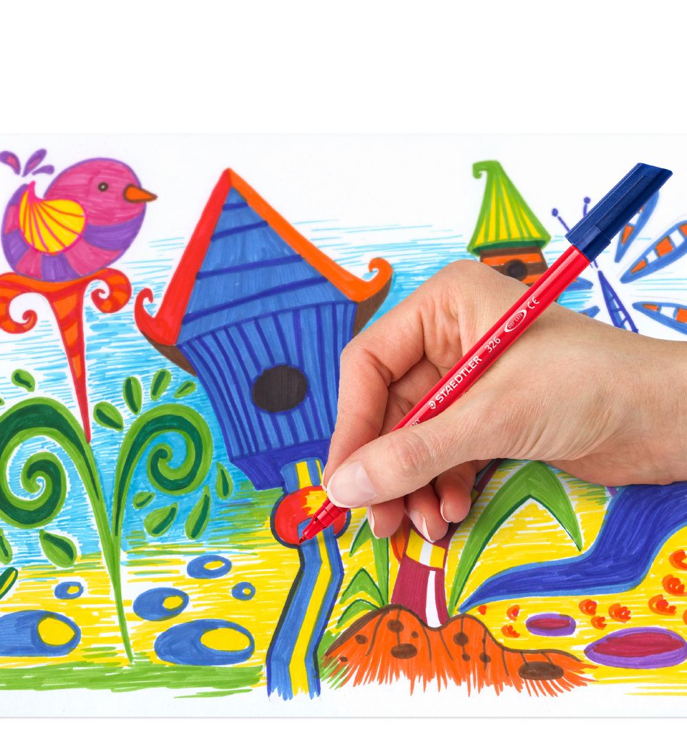 Staedtler Tuscher - 10 stk. - Noris Fiberpenne - 1 mm
