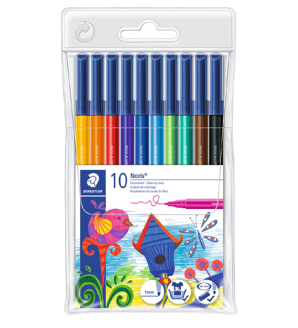Staedtler Tuscher - 10 stk. - Noris Fiberpenne - 1 mm