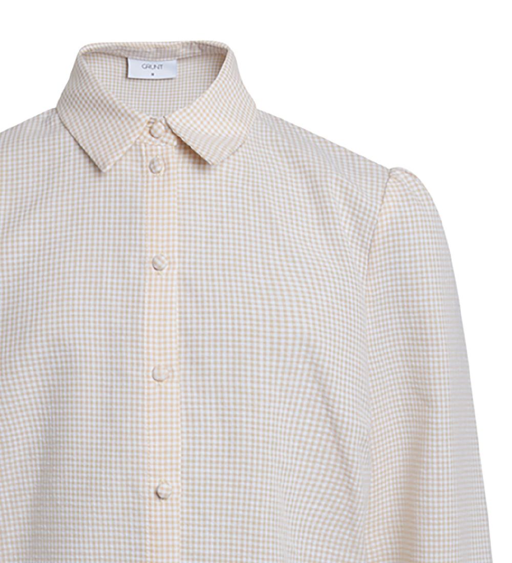 Grunt Skjorte - Ora Check Shirt - Nature