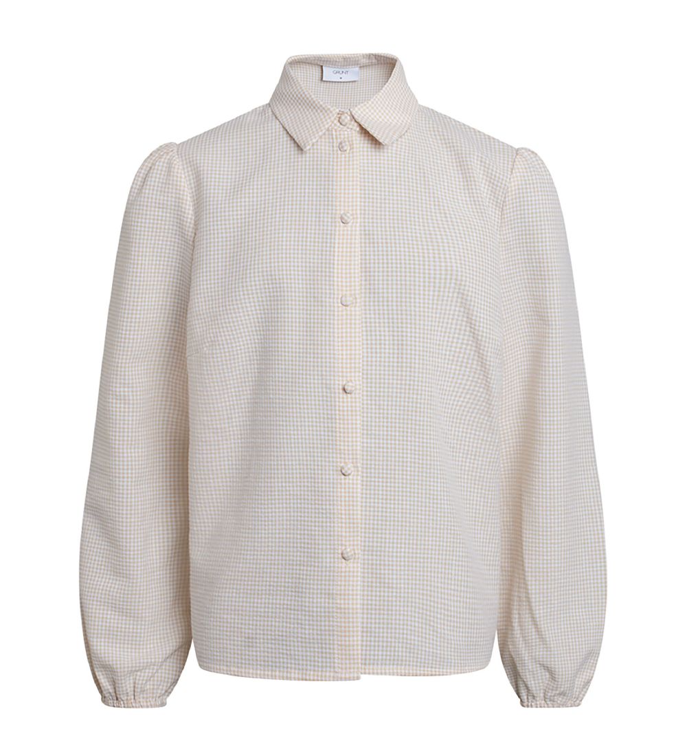 Grunt Skjorte - Ora Check Shirt - Nature