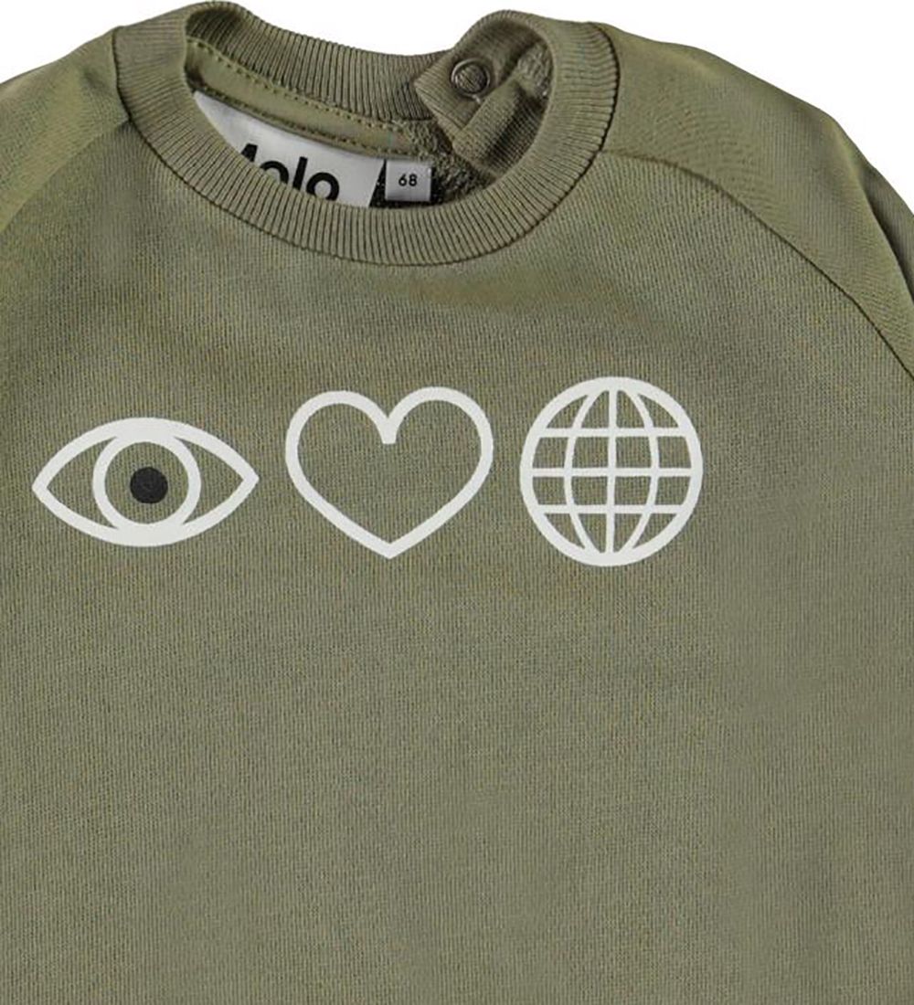 Molo Sweatshirt - Disco - Khaki Green