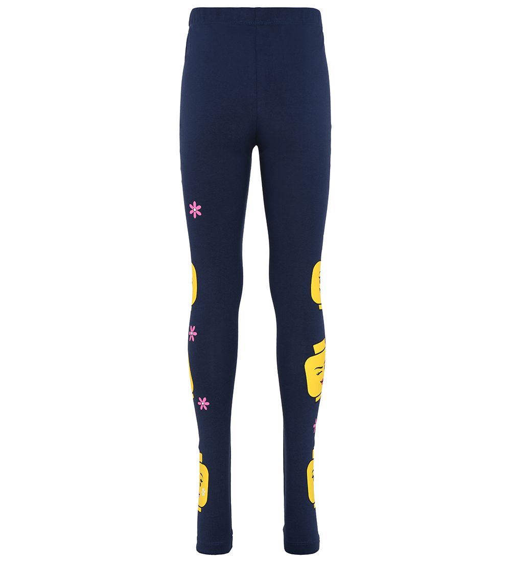LEGO® Wear Leggings - Navy m. LEGO® hoveder