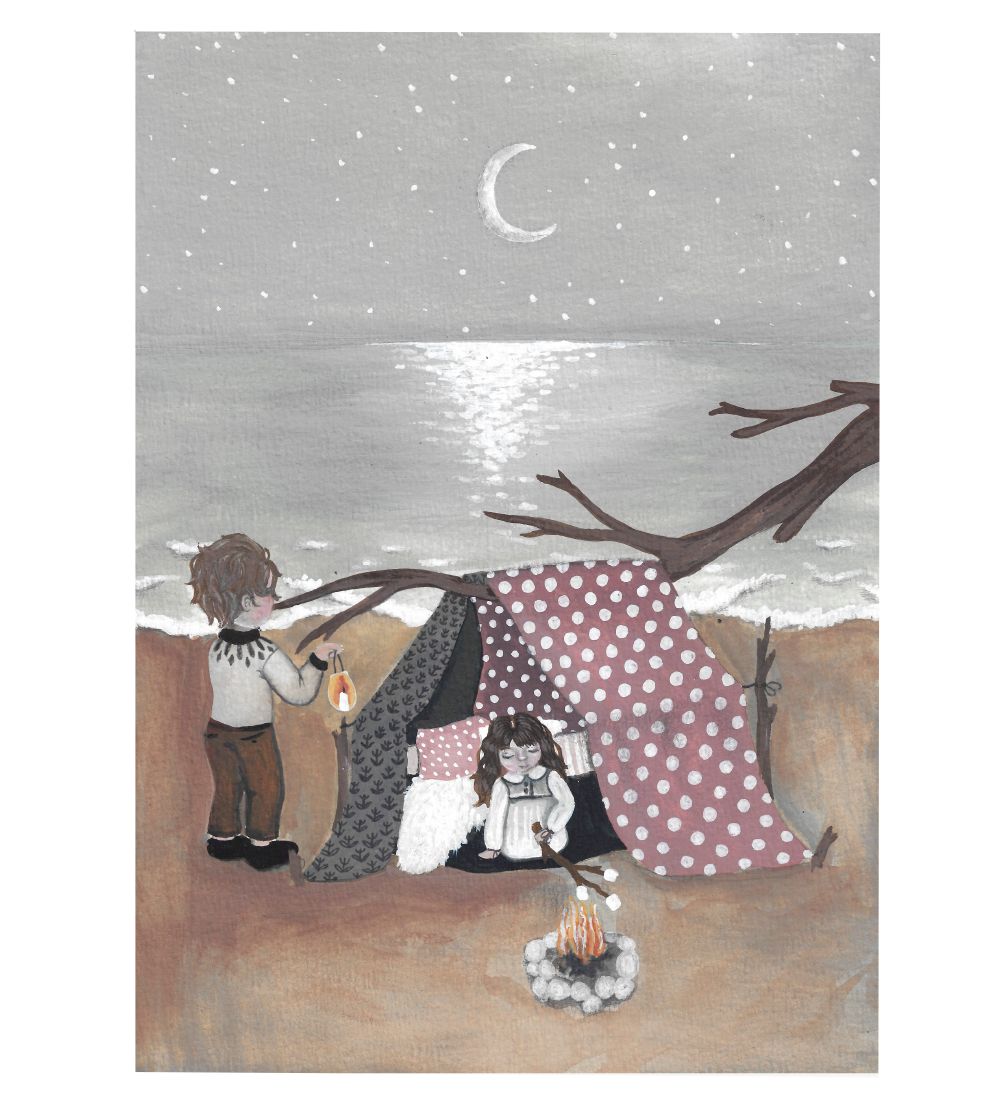 That's Mine Plakat - 50x70 cm - Bonfire In Moonlight