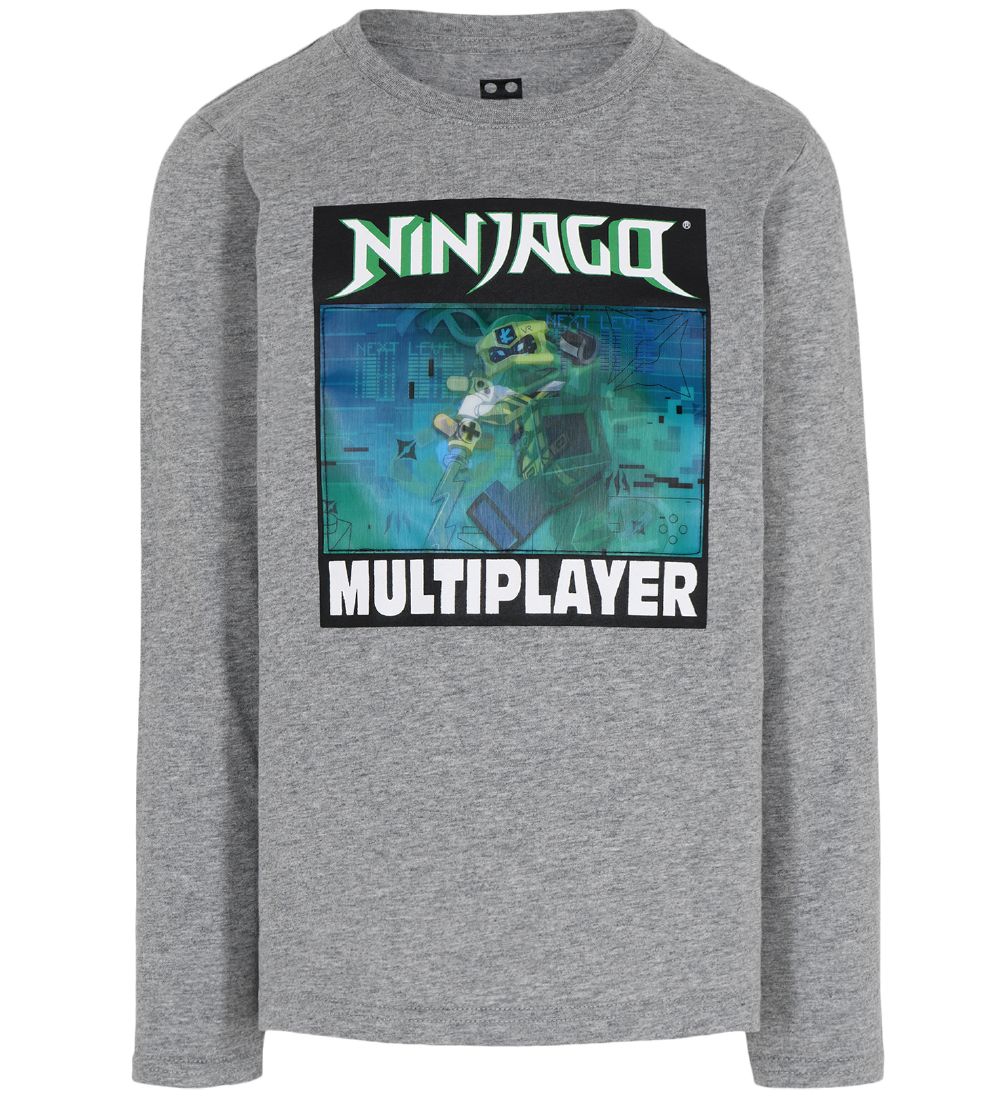 LEGO® Ninjago Bluse - Grå m. Holografisk Print