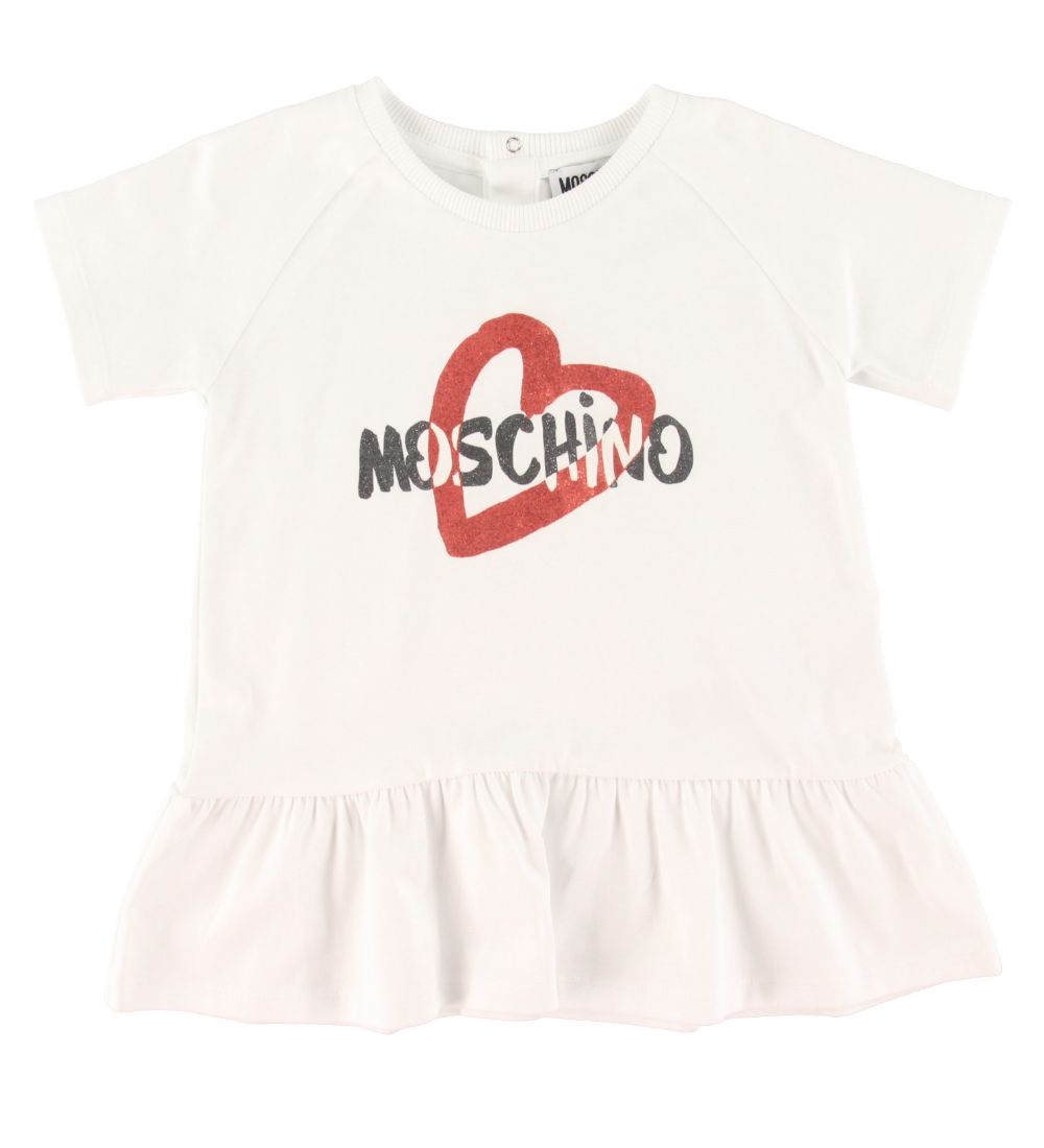 Moschino Sæt - T-shirt/Leggings - Hvid/Sort m. Print