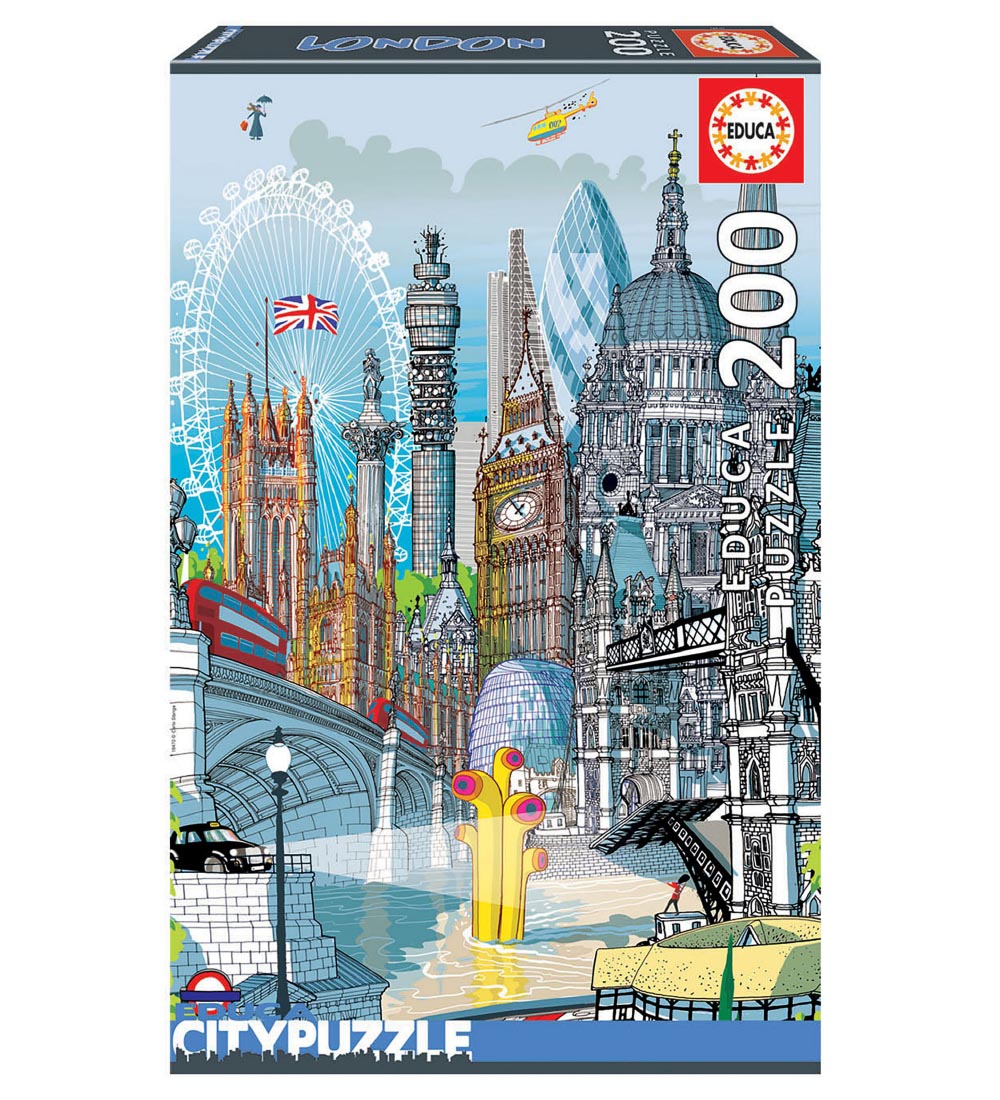 Educa Puslespil - 200 Brikker - London Citypuzzles