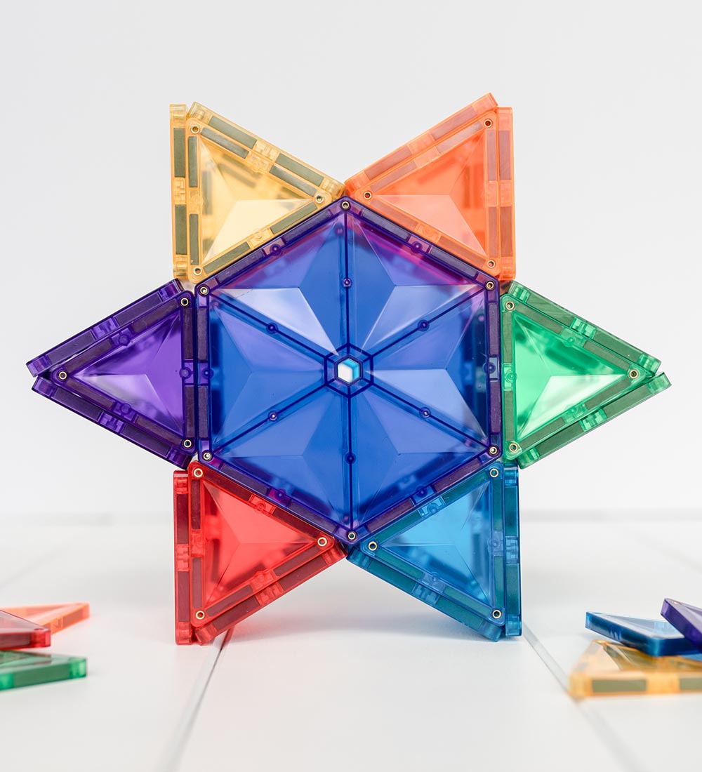 Connetix Magnetsæt - 30 Dele - Rainbow Geometry