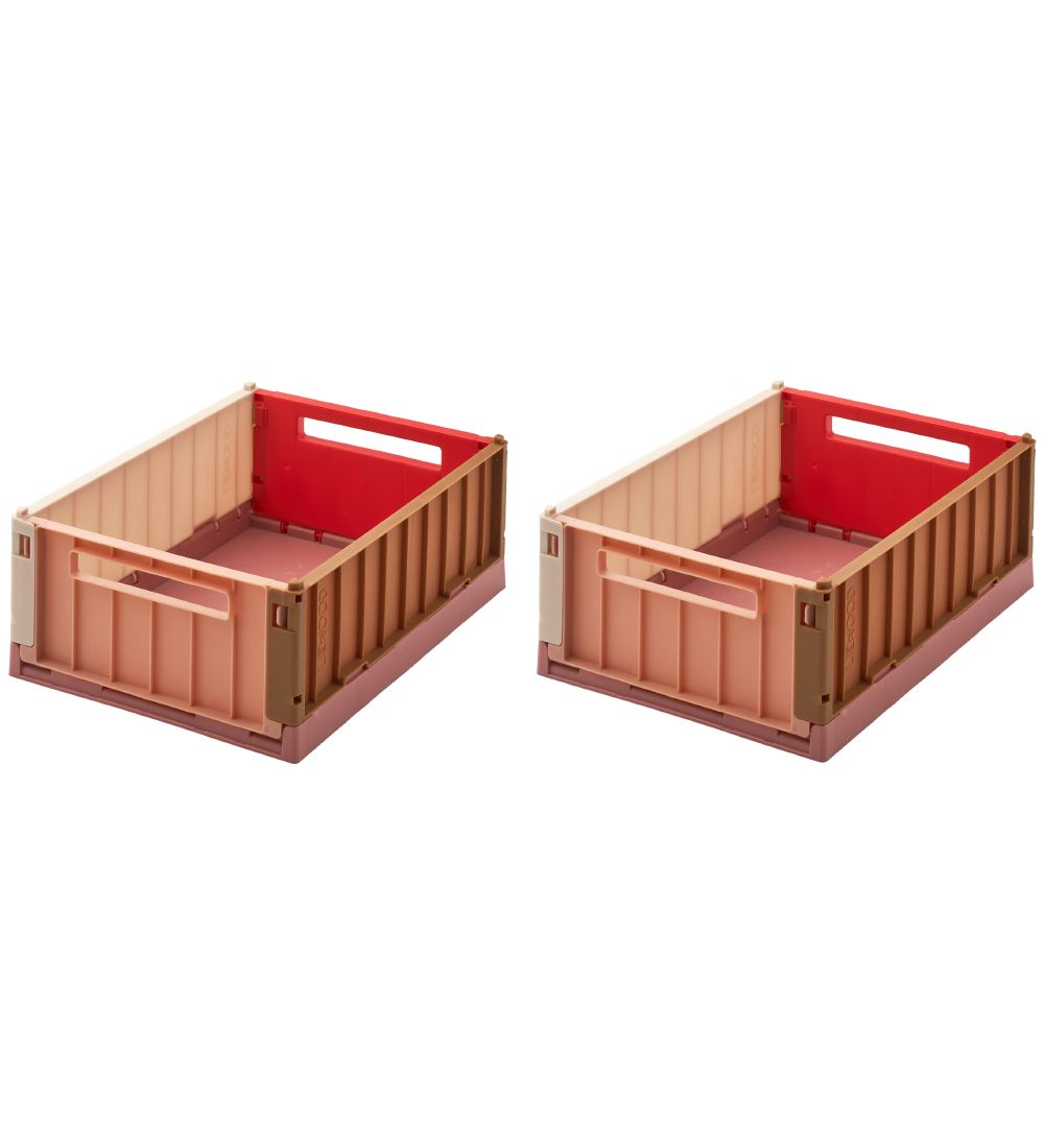 Liewood Foldekasse - 25x18x9,5 cm - Small - 2-Pak - Rapsberry Mu
