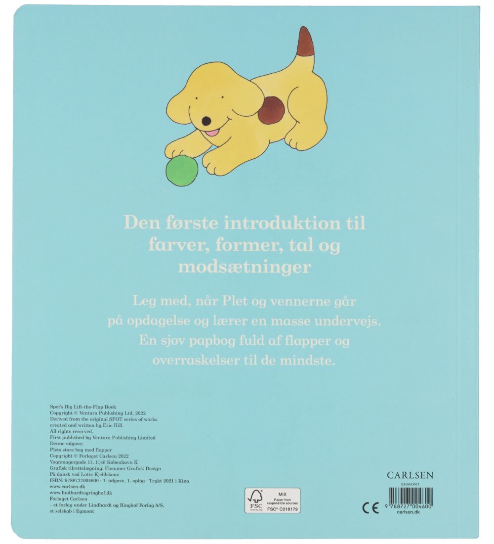 Forlaget Carlsen Bog - Plets bog med flapper, farver mv. - Dansk