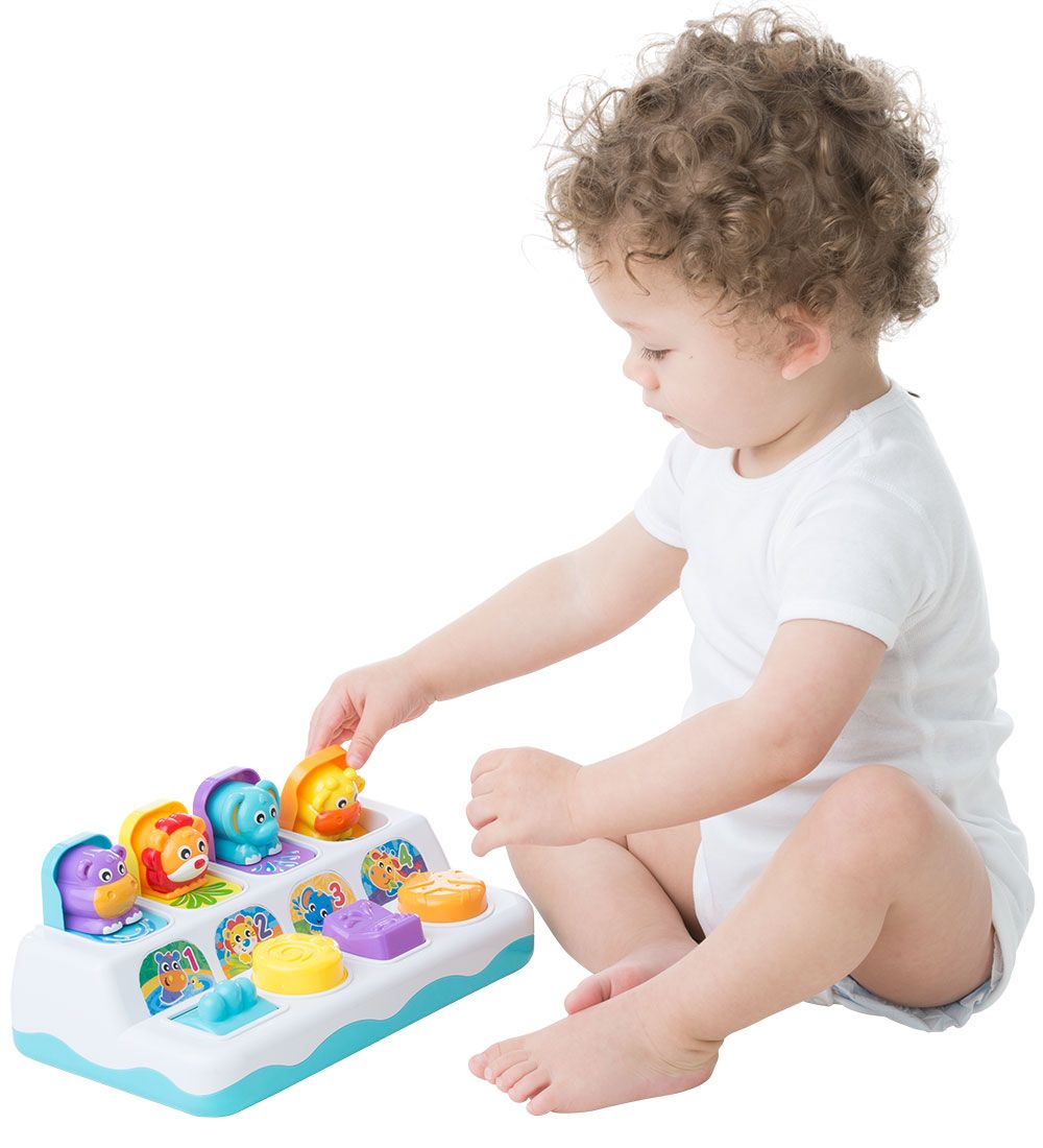 Playgro Aktivitetslegetøj - PopUp Junglevenner m. Musik/Lys