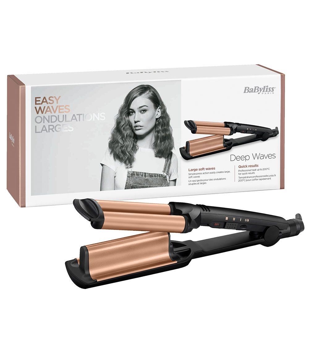 BaByliss Bølgejern - Deep Waves - Sort