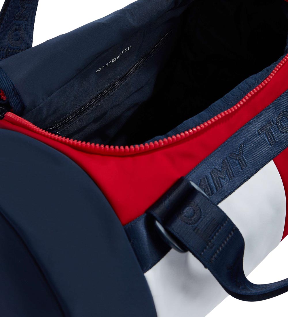 Tommy Hilfiger Sportstaske - Corporate - Navy/Hvid/Rød
