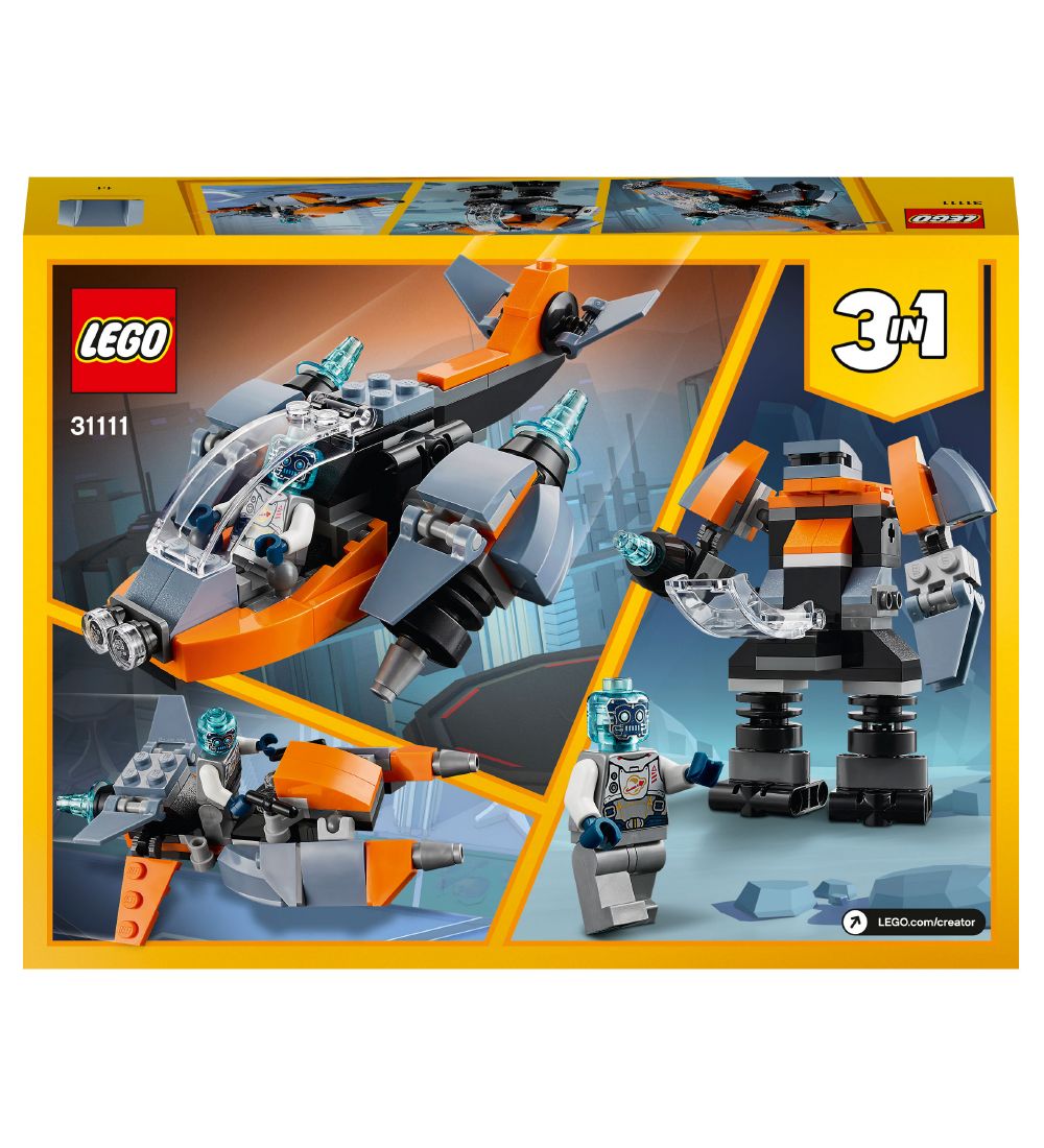 LEGO Creator - Cyberdrone 31111 - 3-i-1 - 113 Dele