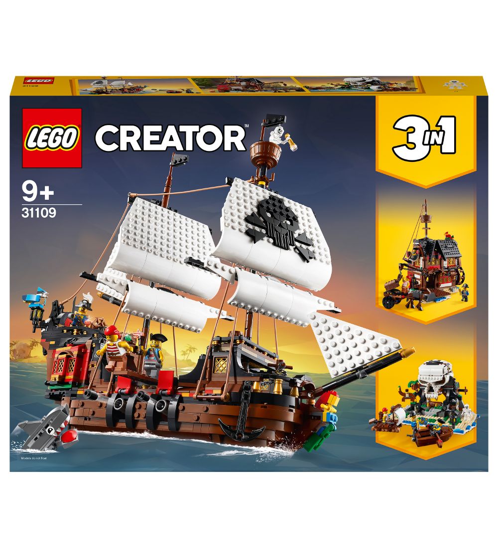 LEGO® Creator - Piratskib 31109 - 3-i-1 - 1264 Dele
