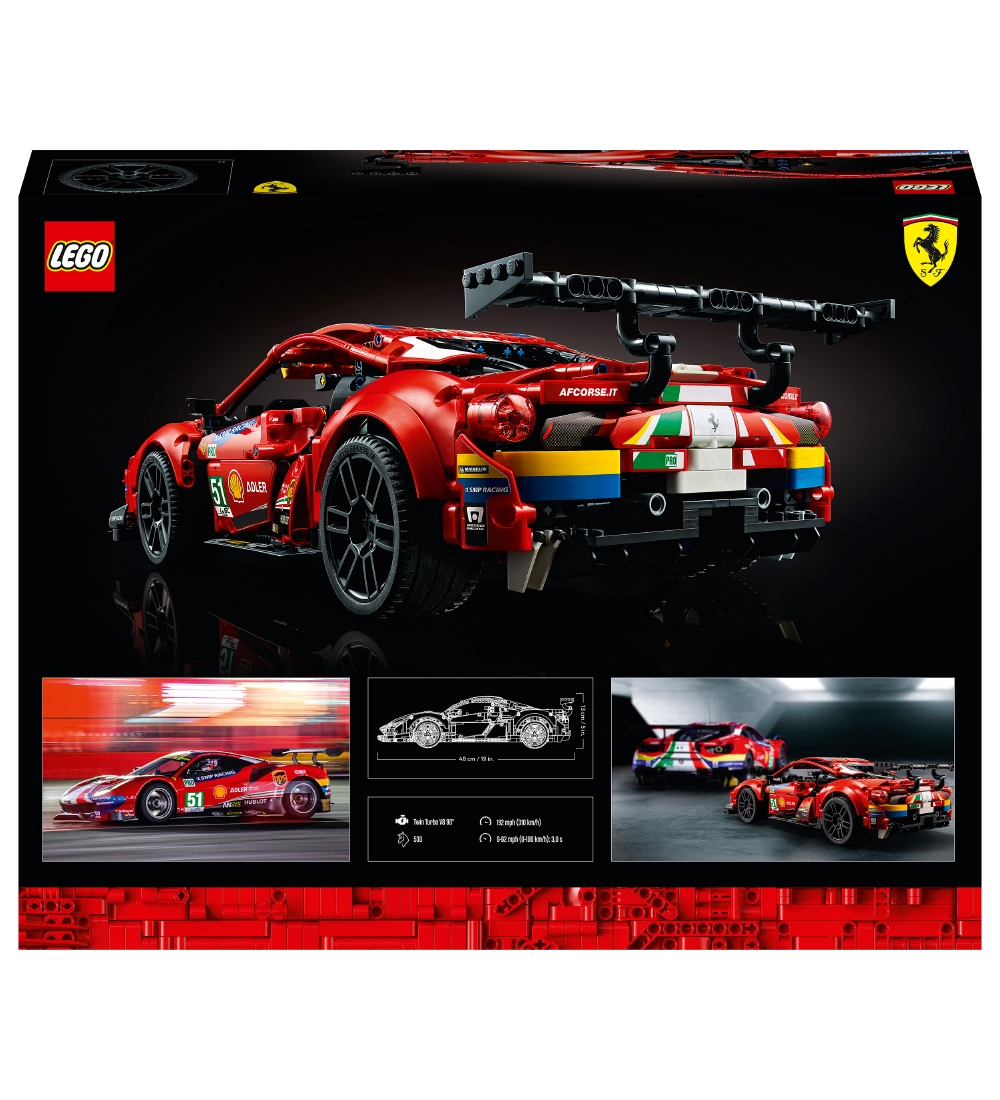 LEGO Technic - Ferrari 488 GTE AF Corse #51 42125 - 1677 Dele