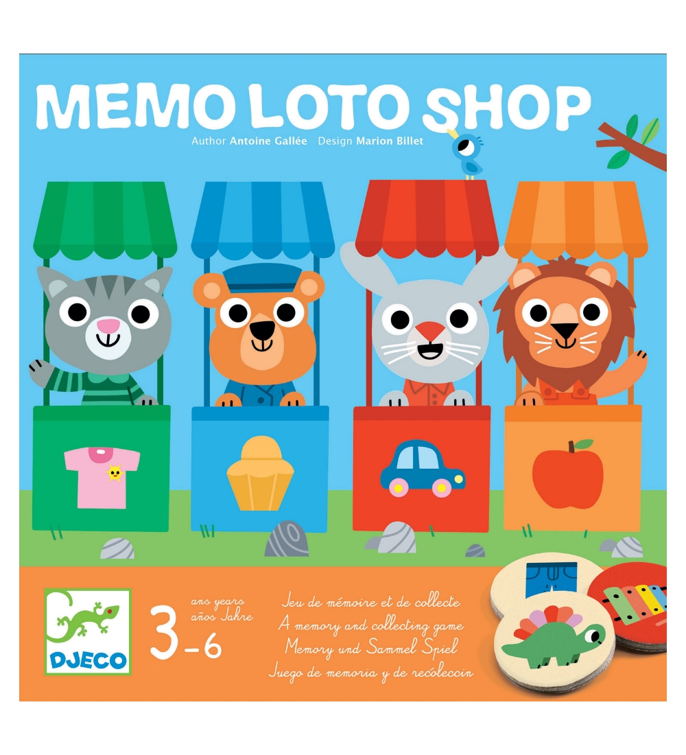 Djeco Banko - 16 stk. - Memo Shop