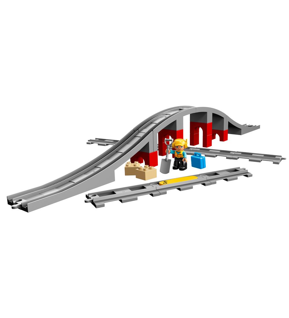 LEGO® DUPLO - Togbro Og Spor 10872 - 26 Dele