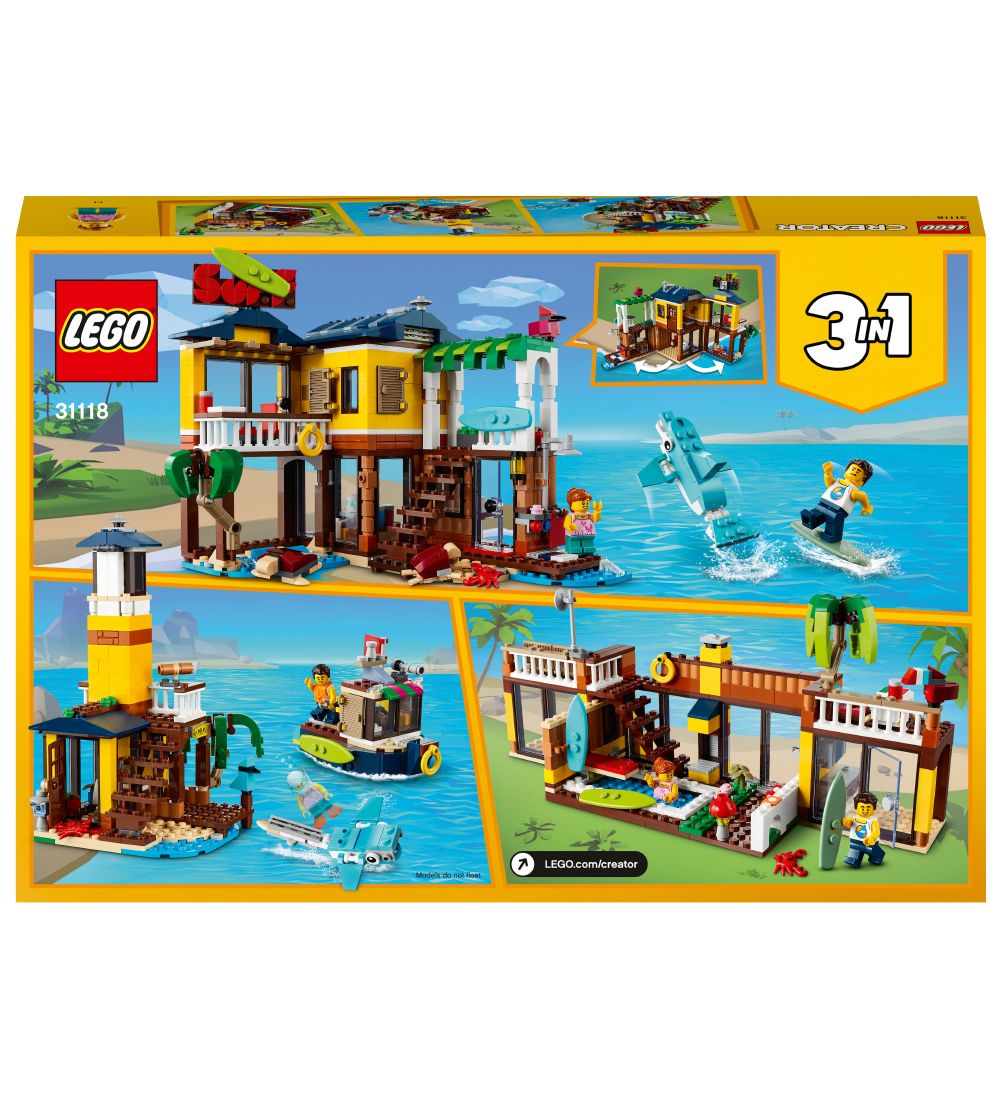 LEGO® Creator - Surfer-Strandhus 31118 - 3-i-1 - 564 Dele