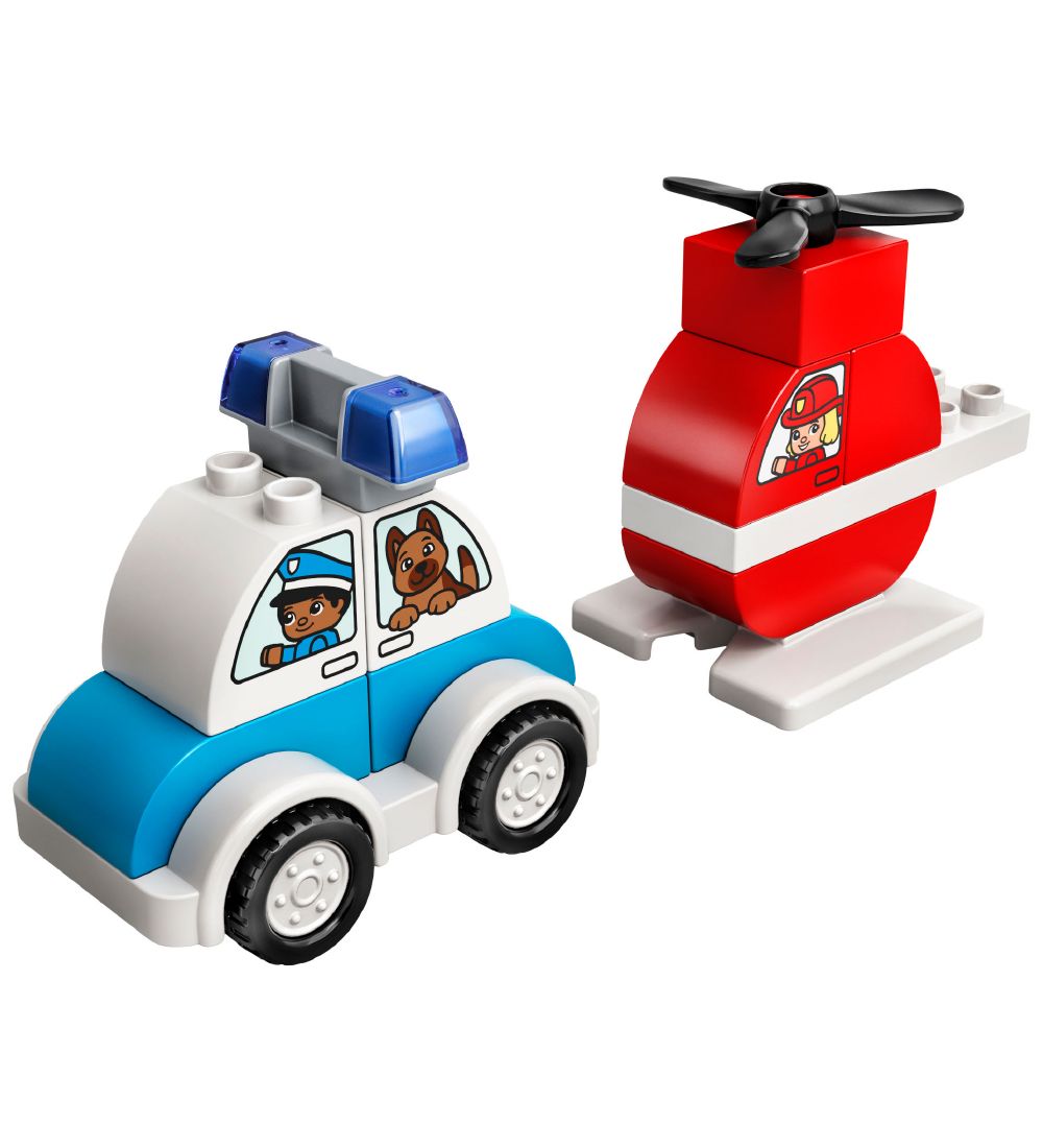 LEGO® DUPLO - Brandslukningshelikopter Og Politibil 10957 - 14 D