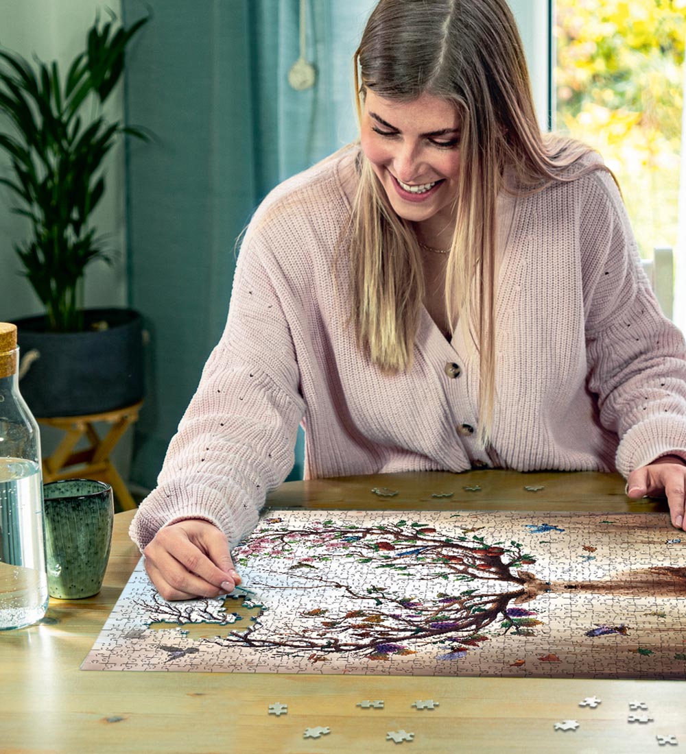 Ravensburger Puslespil - 1000 Brikker - Fantasy Deer