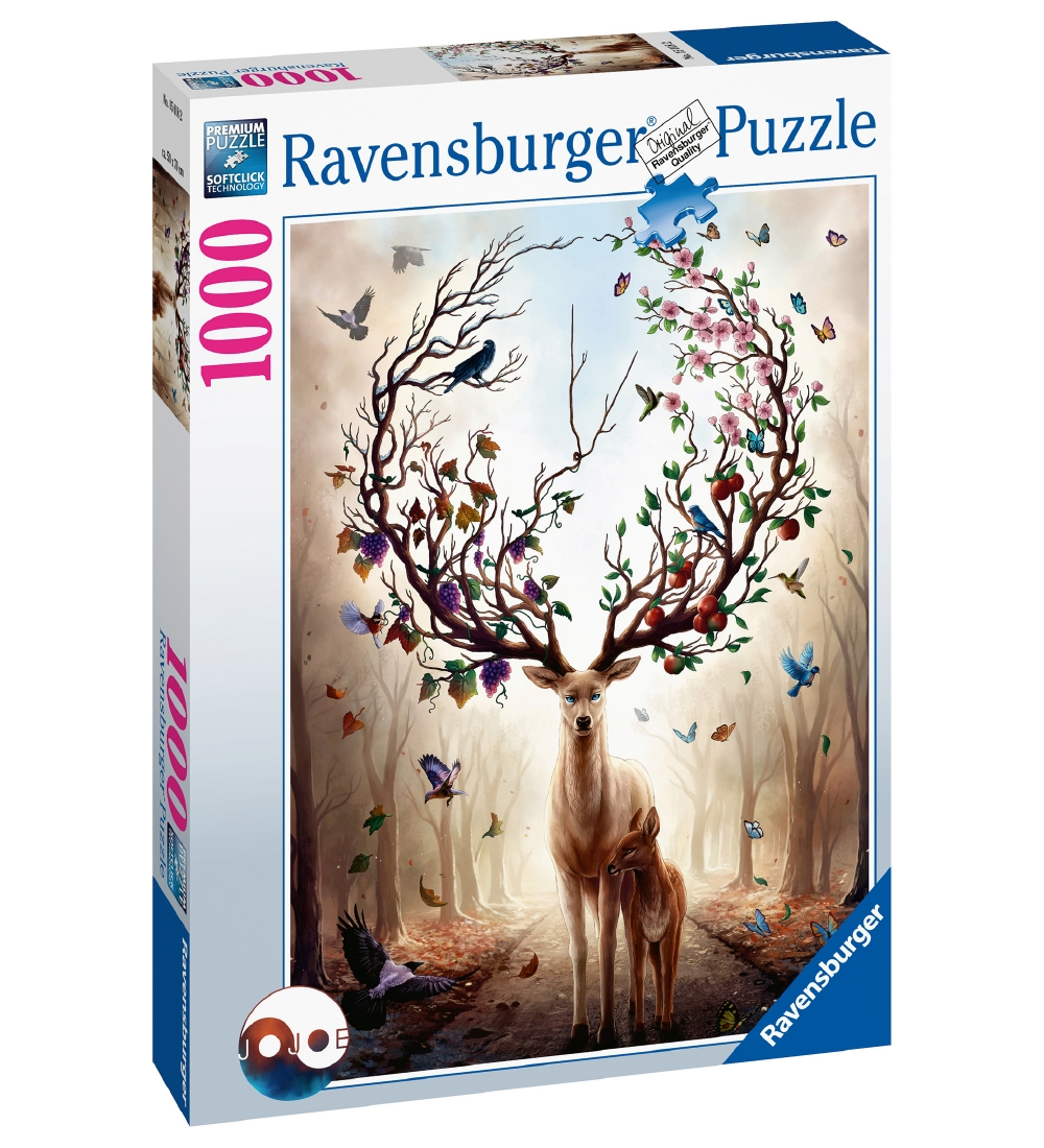 Ravensburger Puslespil - 1000 Brikker - Fantasy Deer