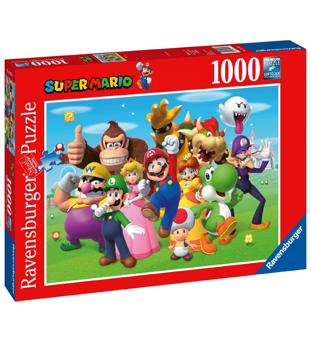 Ravensburger Puslespil - 1000 Brikker - Super Mario